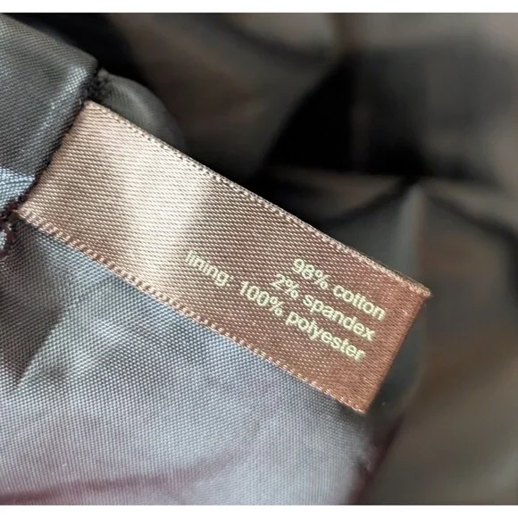 The Limited Size 6 Brown Cream Grid Print Sheath Dress Pockets Sleeveless Work - Picture 9 of 12